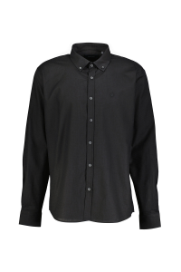 Back&Bond slim fit воротник на пуговицах мужская рубашка B34T20024 черная - 21