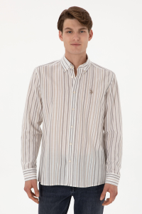 U.S. Polo Assn. regular fit мужская рубашка 2106583 визон - 21