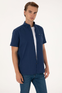 U.S. Polo Assn. comfort fit мужская рубашка 2131152 темно-синяя - 21