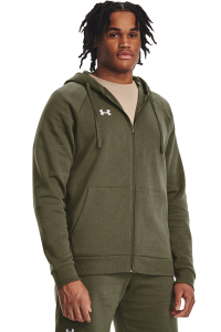 Under Armour мужская Rival Fleece куртка 1379767 390 зеленый - 28