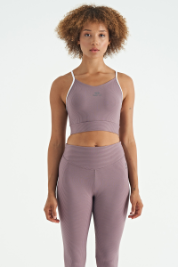 Розовый бюстгальтер с логотипом и деталью на спине, узкий крой, размер 972740.