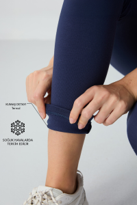 Индийские высокие термальные узкие женские леггинсы - 94577.