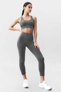 Набор леггинсов для женщин с высокой талией и поддерживающими свойствами, с перекрёстной спинкой, slim fit - 95283.