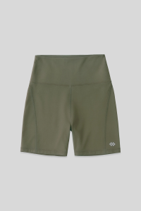 Штаны для женщин с высокими талией и короткими велосипедками, детализированные ремнем, модель Slim Fit - 91017.