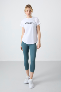 Леггинсы для женщин с завышенной талией, узкие, капри, цвет "лесной зеленый" - 93097.