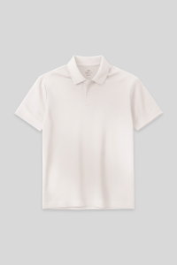 Экрю Стандартная Форма Основная Поло Короткий Рукав Мужская Футболка - 87768