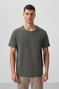 Мужская футболка Basic с текстурированной поверхность и комфортной формой - 88436.