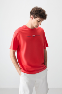 Футболка для мужчин с принтом Fiesta, 100% хлопок, толстая, мягкая текстура, оверсайз, артикул 88357.