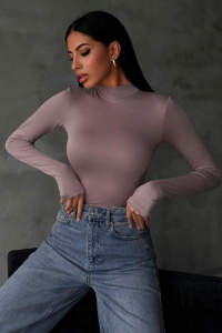 Bipantolon Kadın Açık Eflatun Parmak Detaylı Body