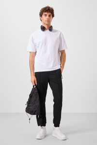 Черные джоггеры для мужчин - спортивные штаны - 82113