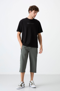 Капри для мужчин с классическим кроем и молнией на карманах - 83091.