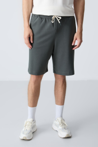 Шорты мужские стандартной посадки, из хлопка, средней плотности, мягкой текстуры - 81275.