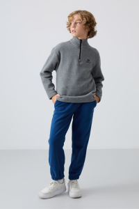 Парламент Калын Мягкая Ткань Стандартная Посадка Вышитые Флисовые Мужские Детские Брюки - 11220