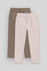 Стандартный набор 2 шт. брюки чино для мальчиков цвета верблюжий-камень - 112720