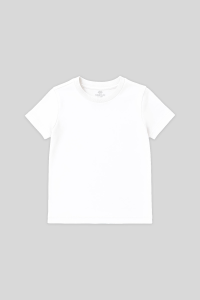 Белая стандартная футболка для детей унисекс - 113280