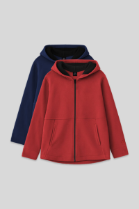 Стандартная модель с капюшоном, 2-pack, индиго-фиеста, свитшот для девочек - 751526.