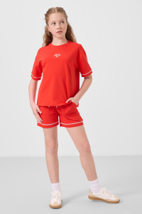 Фиеста Хлопковый Мягкий Стандартный Фит Основной Комплект Шорт для Девочек - 751837