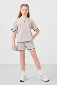 Трикотажный комплект для девочек с шортами и стандартной посадкой - 751837.