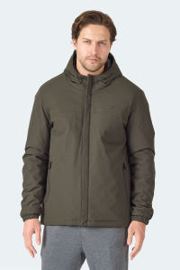 Slazenger HERNIS IN Мужское капюшонное куртка на молнии хаки.
