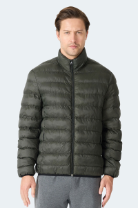 Slazenger BRAUM Мужская куртка и пальто из темно-зеленого материала.