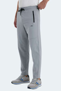 Slazenger ONES IN Erkek Fermuar Cepli Gri Eşofman Altı