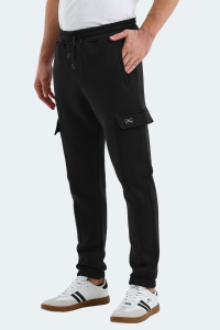 Slazenger VALORA IN Мужские черные спортивные штаны с карманами.