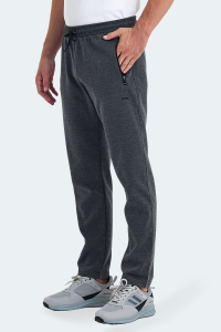 Slazenger KUVART IN Мужские спортивные брюки с zipper и карманами антрацитового цвета.