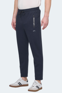 Slazenger OLI IN Мужские брюки-спортивки с замком и карманами темно-синего цвета.