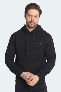 Свитшот с капюшоном Slazenger KICKSON IN для мужчин, черного цвета, с карманами.