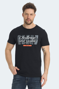 Slazenger RATAN Мужская черная футболка с принтом