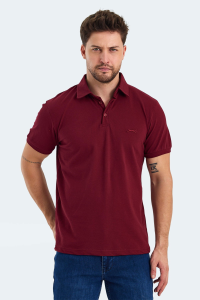 Slazenger KLASSE IN Мужская поло бордового цвета.