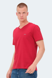 Slazenger KAIJA Мужская футболка красного цвета с V-образным вырезом.