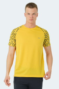 Мужская футболка Slazenger RANKA IN горчичного цвета.