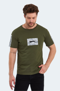 Футболка с принтом Slazenger PADERAU IN мужская, цвета хаки.