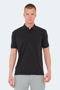 Slazenger KATSURO Мужская футболка с воротником-поло антрацитового цвета.