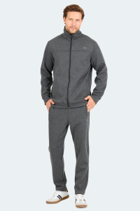 Slazenger ЗАКАЗ В Мужской спортивный костюм с молнией и воротником, карманами, темно-серого цвета.