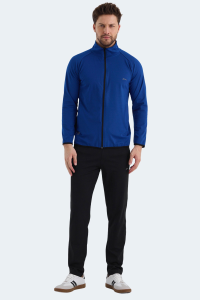 Slazenger ORRA В мужской спортивный костюм с фурнитурой, синий цвет, с карманами и воротником-стойкой.